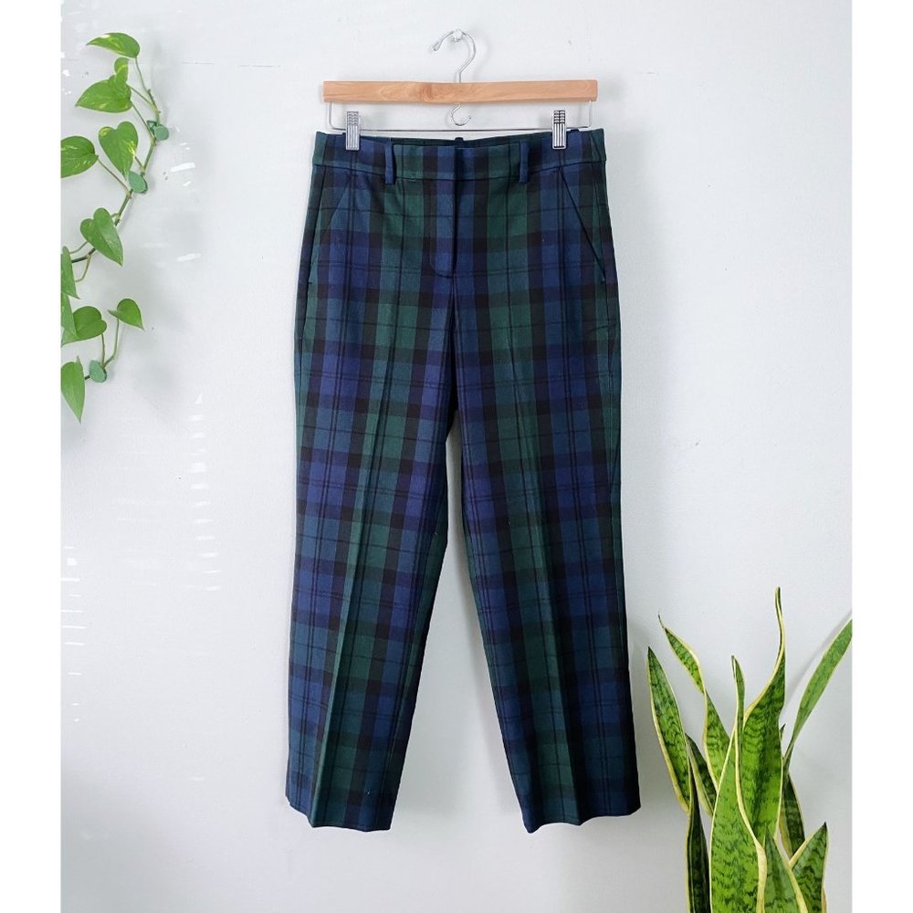 J. Crew NWT Kallie Straight Leg Pant in Plaid Sz 8P